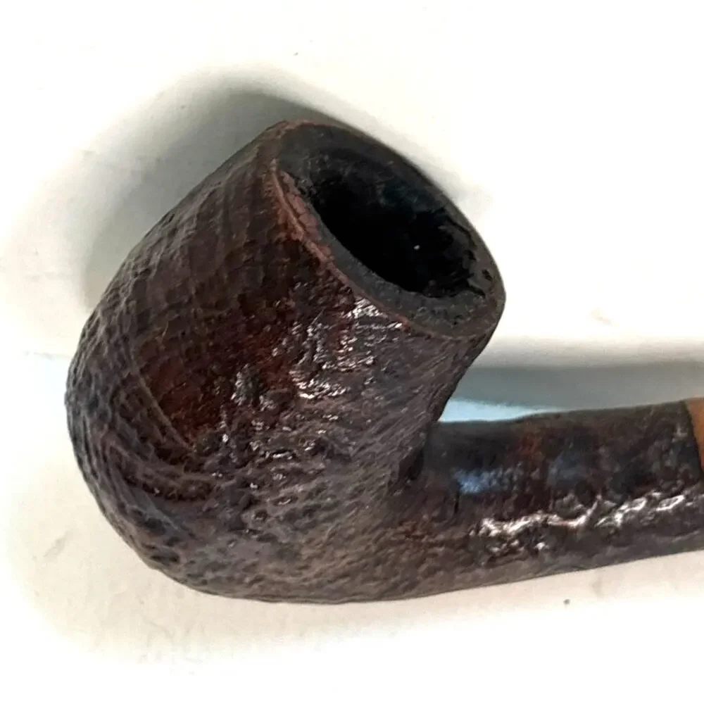 Briarwood Sandblasted Tobacco Pipe Made in France Captain Black Yeoman